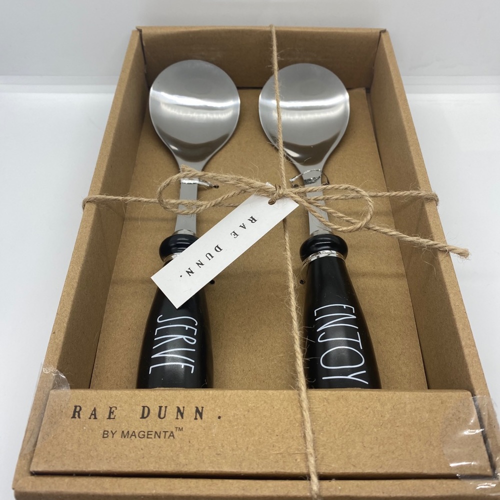 NWT🌟 Rae Dunn Enjoy & Serve Spoon (Set of 2)